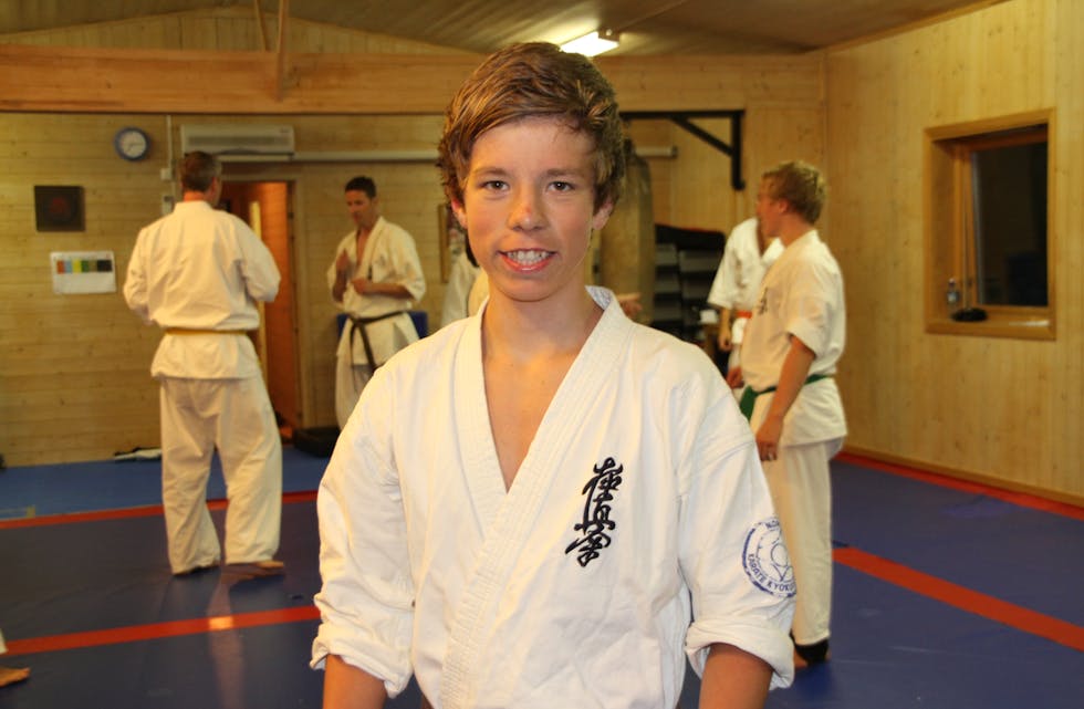 Hans Kristian Åsheim Havreberg tok EM-gull i karateforma KATA i klasse eldre junior. Arkivfoto