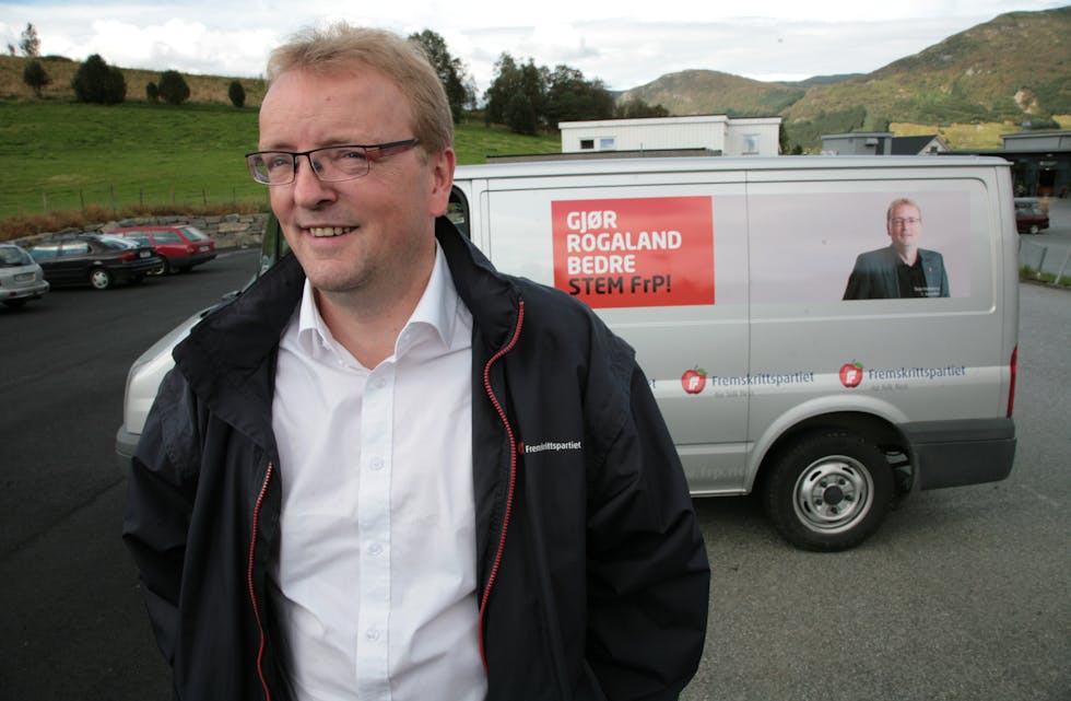 Terje Halleland frå Ølensvåg får fornya tillit og nominasjonskomiteen i Rogaland Frp plasserer han på førsteplass på lista før fylkestingsvalet neste år.