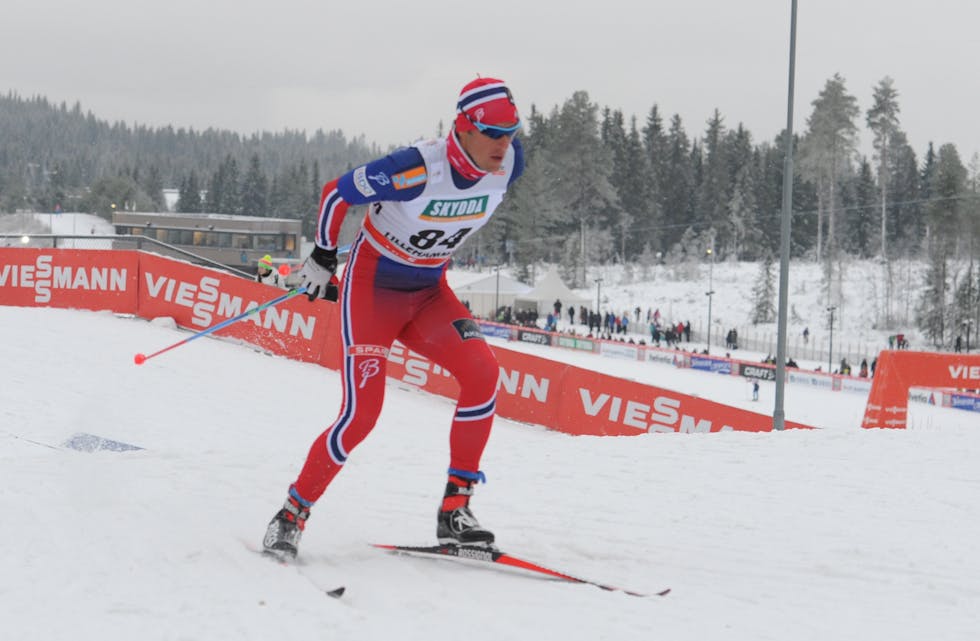 Chris Andre Jespersen tar sikte på å kapra mange verdscuppoeng under helgas internasjonale langrenn på Lillehammer. Foto: Svein Halvor Moe