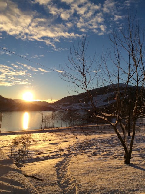 Gjerdesdalen i sin vakraste skrud laurdag 16. januar.
Foto: Kirsten Rabben