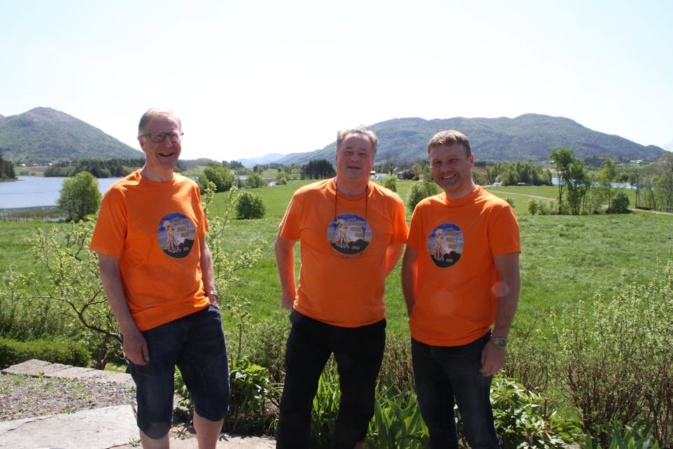 Jon Olav Velde (t.v), Jone Hatteland og Ove Johnny Ohm er tre av fem representantar i arrangørkomiteen. 
Foto: Grethe Hopland Ravn