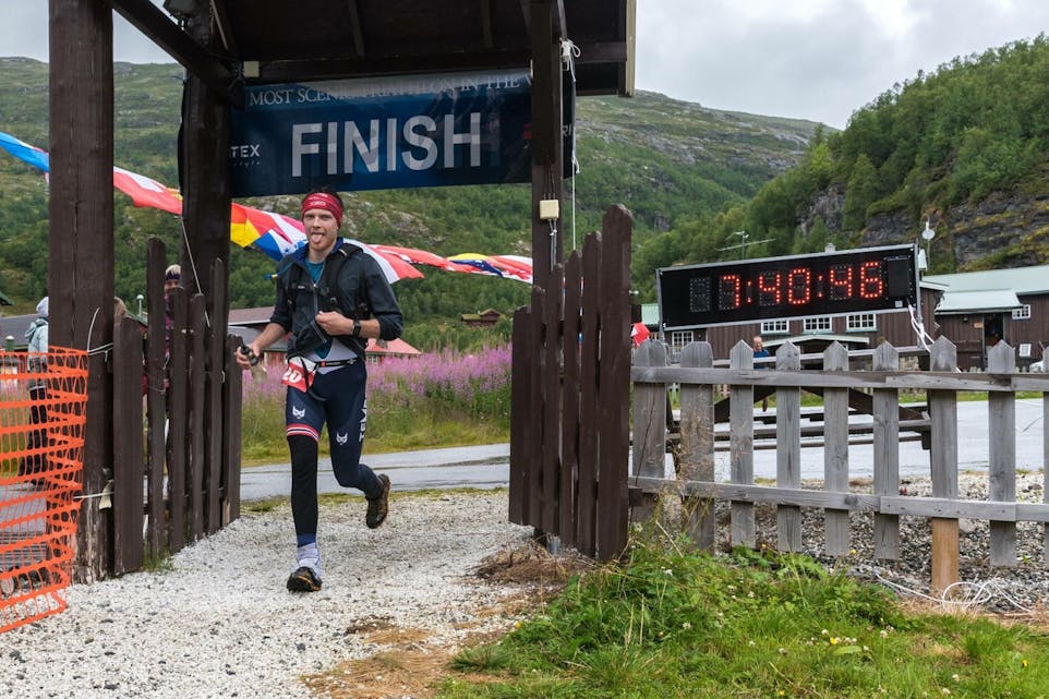 Jarl Magnus Lien frå Ølen blant dei aller beste i Aurland Extreme Triathlon og nummer to i sin klasse.
Pressefoto frå arrangøren