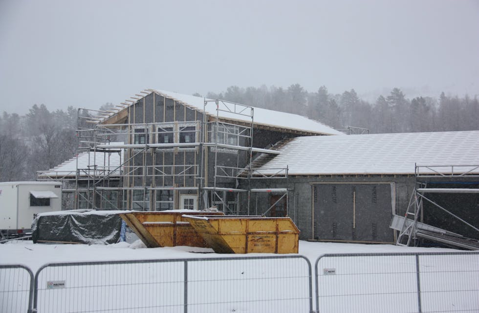 Det nye anleggget på Fjellstøl er i ferd med å ta form.
Foto: Irene Mæland Haraldsen