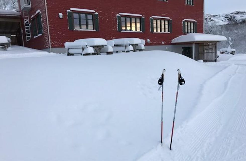 Flott vinterstemning ved Olalihytta sundag.
FOTO: LARS OLAV LARSEN