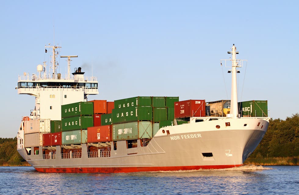 «Nor Feeder» har gjort teneste for Arriva Shipping i over 20 år. No er skipet seld til Nederland.
FOTO: ARRIVA SHIPPING