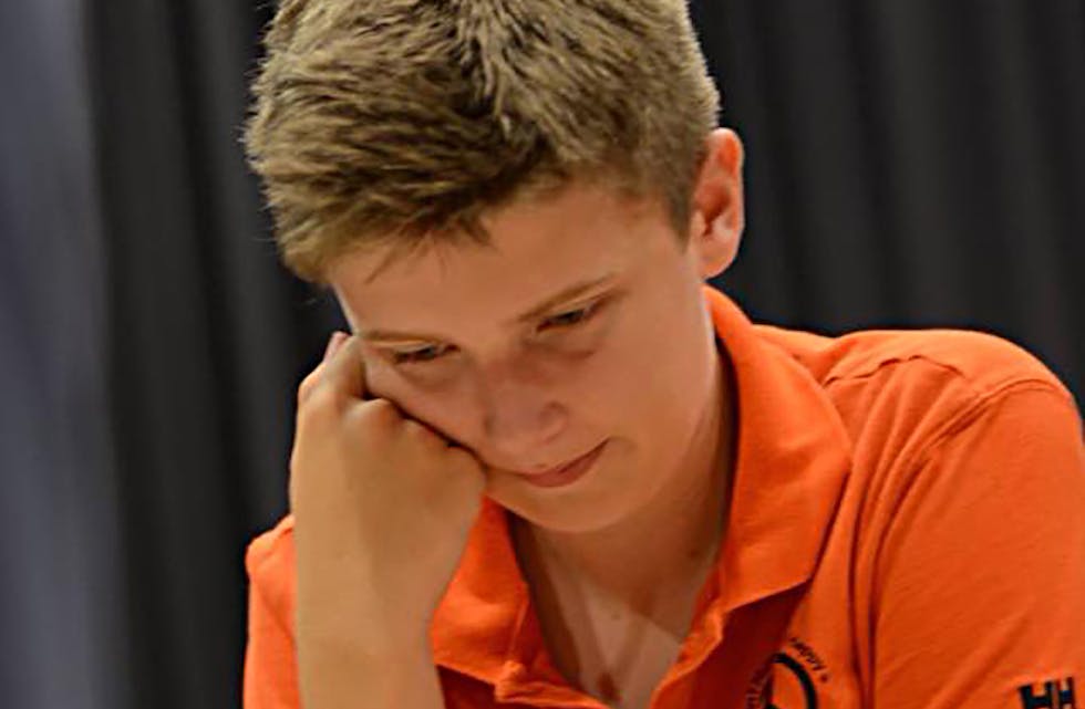 Sjakkspelar Sander Fuglestein frå Vats er landets beste i sin årsklasse
FOTO: PRIVAT