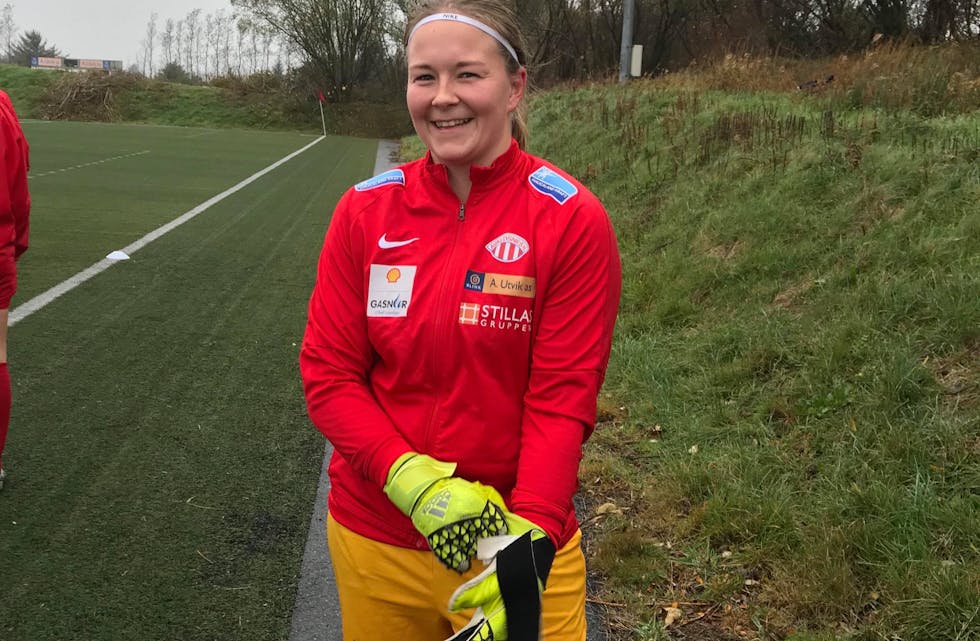 Ragnhild Fosshaug (29) var overraska då Avaldsnes ville ha ho med til Champions League.
Foto: Elin Sørheim