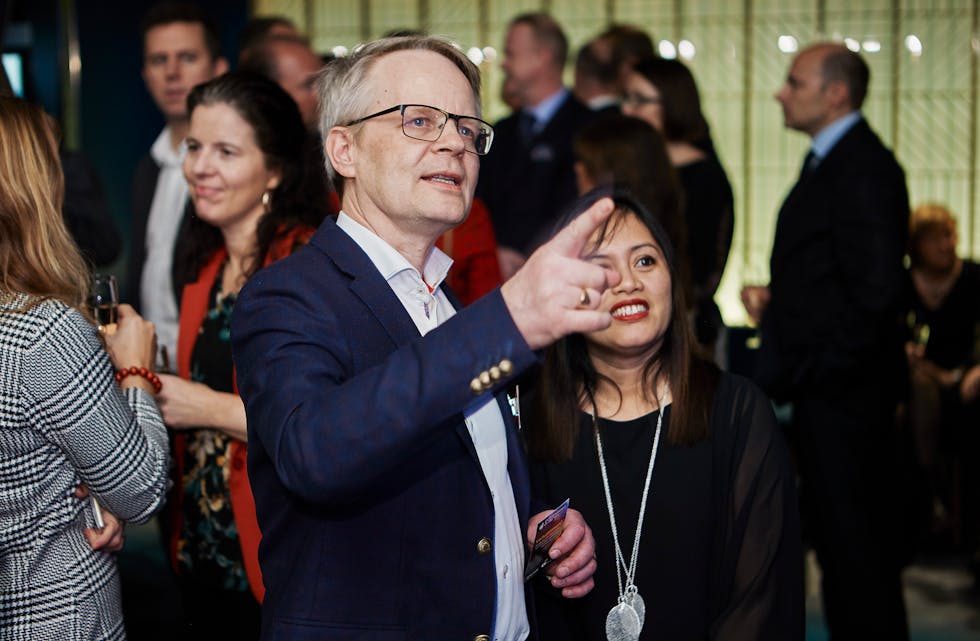 Granberg AS har vunne fleire internasjonale prisar for sine produkt. Her er Ole Marthon Granberg i Oslo under finalen i Ernst and Young Entrepreneur of the Year 2018.
Foto: Bård Gudim