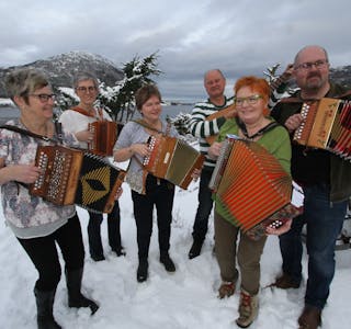 Belgtøttene skal spele utandørskonsert ved dei to omsorgssentra i Vindafjord måndag.
ARKIVFOTO: JON EDVARDSEN