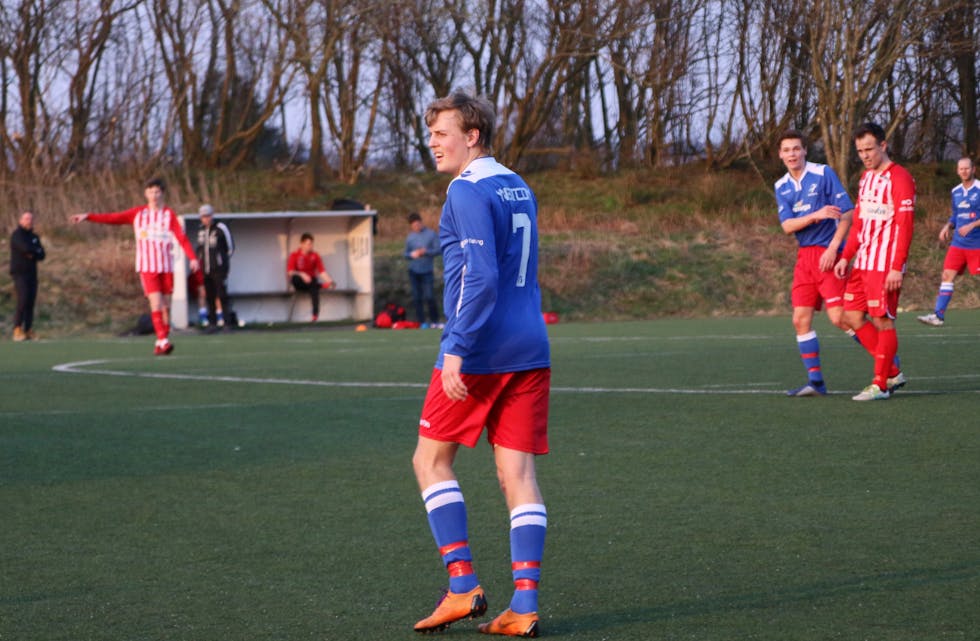 Storskåraren Rune Torstenbø brukte berre to-tre minuttar på å opne målkontoen i 2019-sesongen. Foto: Magne Skålnes