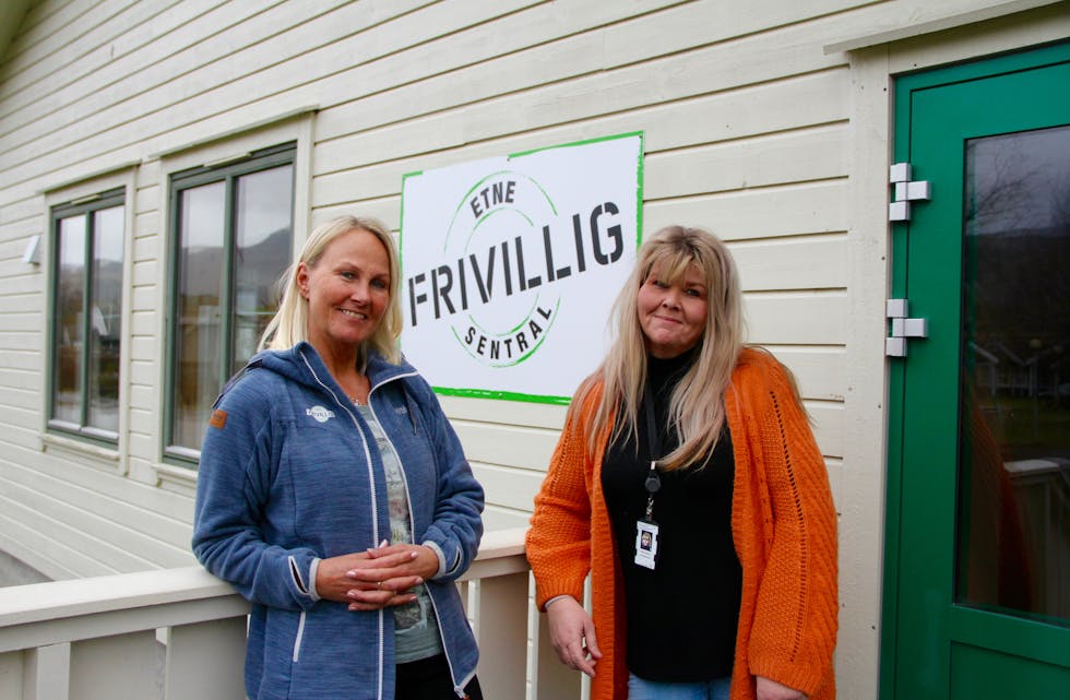 Solveig Kvamme (t.v.) og Nina Frøyland inviterer frivillige til å vera med på sitt nye prosjekt: Kompis.
Foto: Grethe Hopland Ravn
