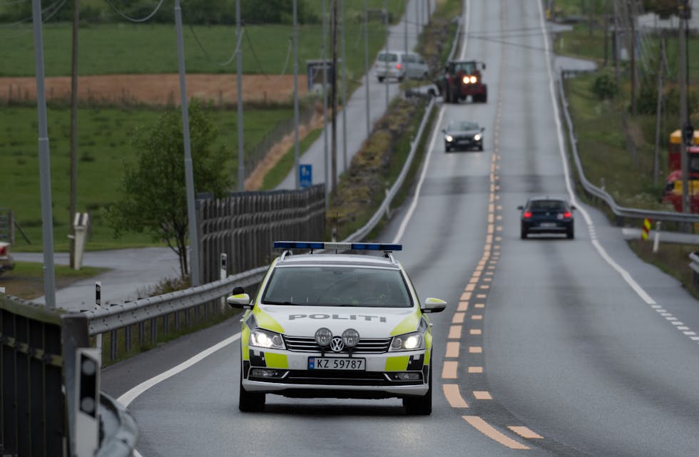 Utrykkingspolitiet er stadig å sjå på Liaheia i Vindafjord.
ARKVIFOTO: TORSTEIN TYSVÆR NYMOEN
