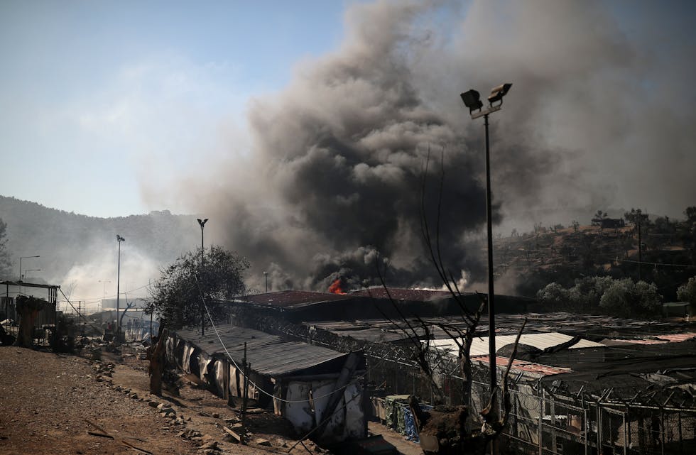 Tragedien i Moria-leiren i Hellas engasjerer mange.
Foto: REUTERS/Alkis Konstantinidis