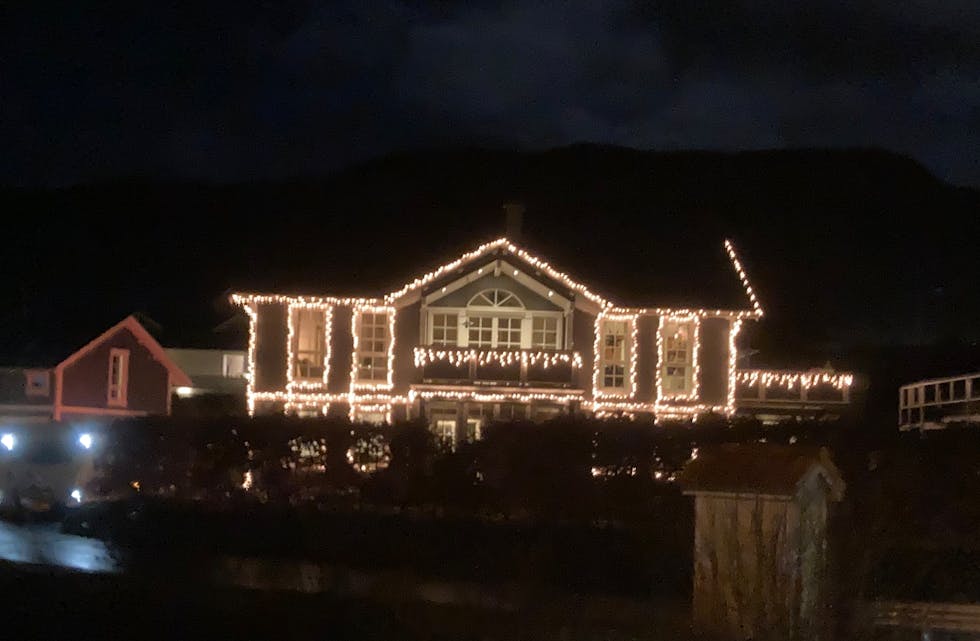 Eit av mange flotte julelyshus i distriktet.
Foto: Privat
