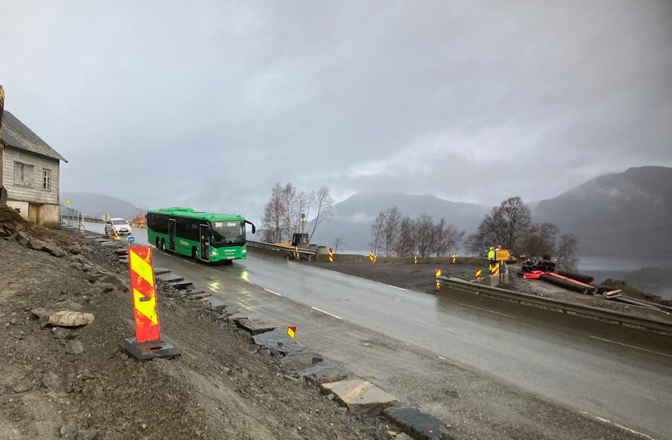 Krysset frå E134 er flytta nærare Etne og er blitt meir oversiktleg.
Foto: Arne Frøkedal