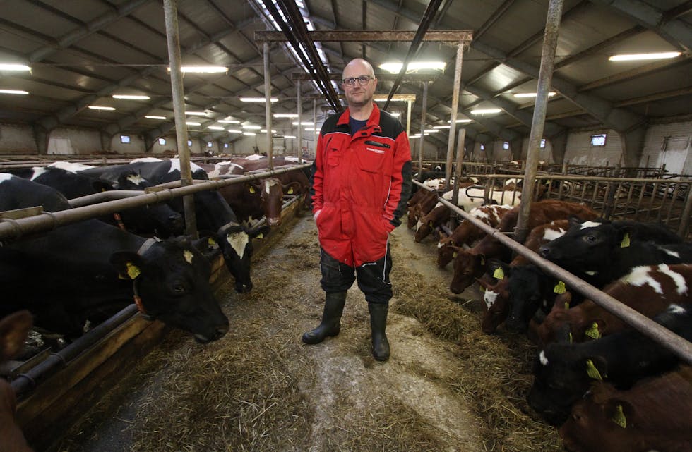 Pandemien har ført til vekst i forbruket av meieriprodukt og produsentlagsleiar Reidar Berge i Etne og Vindafjord vil ha mjølkebøndene med å produsere meir mjølk. Foto: Jon Edvardsen