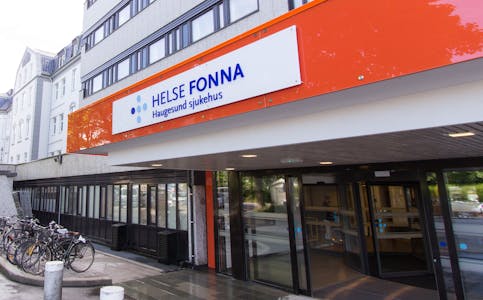 Haugesund sjukehus opplever auka press grunna smitteauke i regionen.
Foto: Erik Dankel/Helse Fonna
 