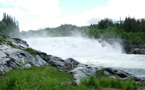 Vefsna i Nordland er blant elvene som er foreslått utbygt. Vefsna blei verna i 2009. 
Foto: Røed/CC BY-SA 2.5
