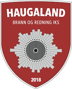 Logo Haugaland Brann og Redning sort kant 2018