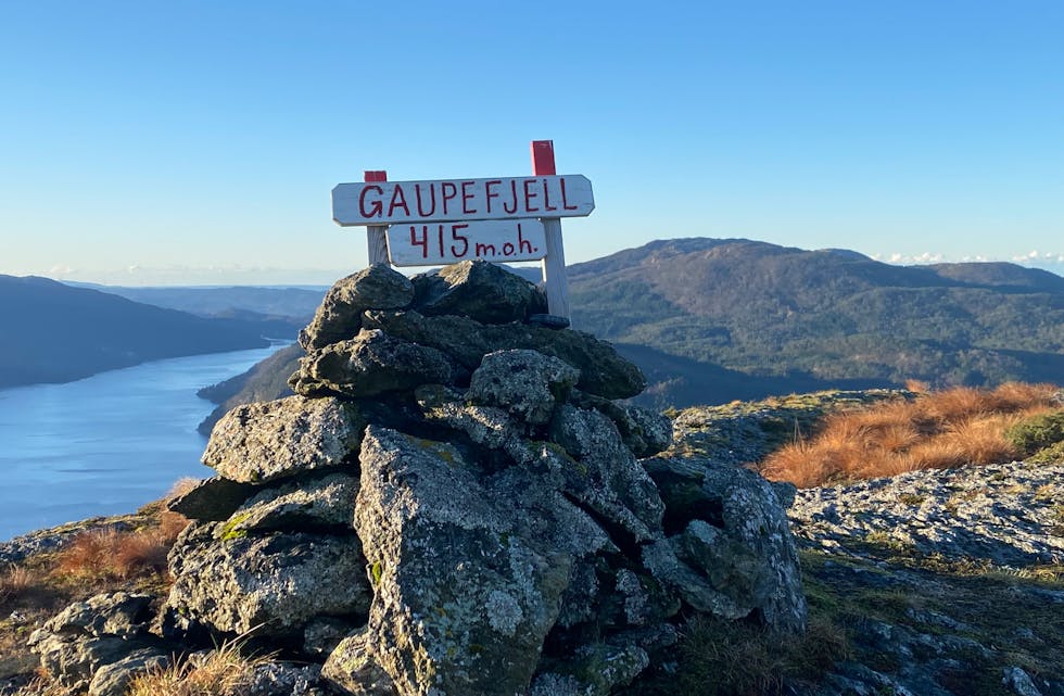Gaupefjell i Vats er ny topptur i årets Ut på tur-program i Vindafjord.
Foto: Jon Olav Velde