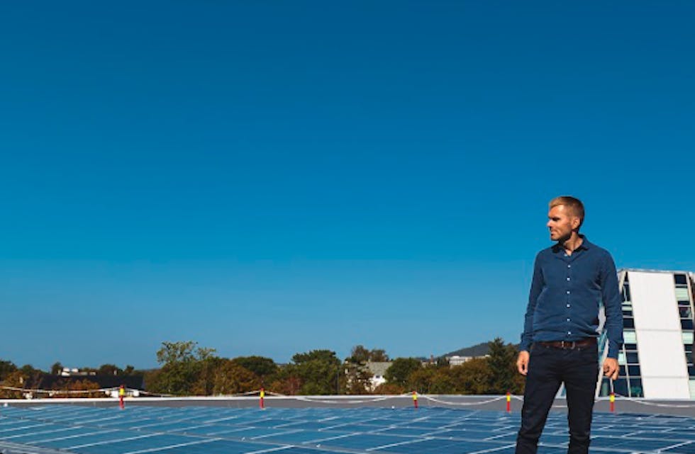 Kristian Gautesen skal leia Haugaland Kraft si store satsing på produksjon av solenergi. Foto: Haakon Nordvik