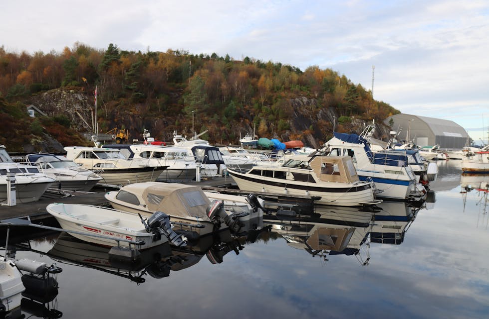 Skånevik båthamn har totalt 62 båtplassar.
