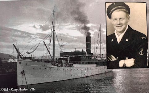 Berge Vik mønstra på KNM «Kong Haakon VII» i 1942 og var sjømann på havet under krigen.
Foto: Vindetreet