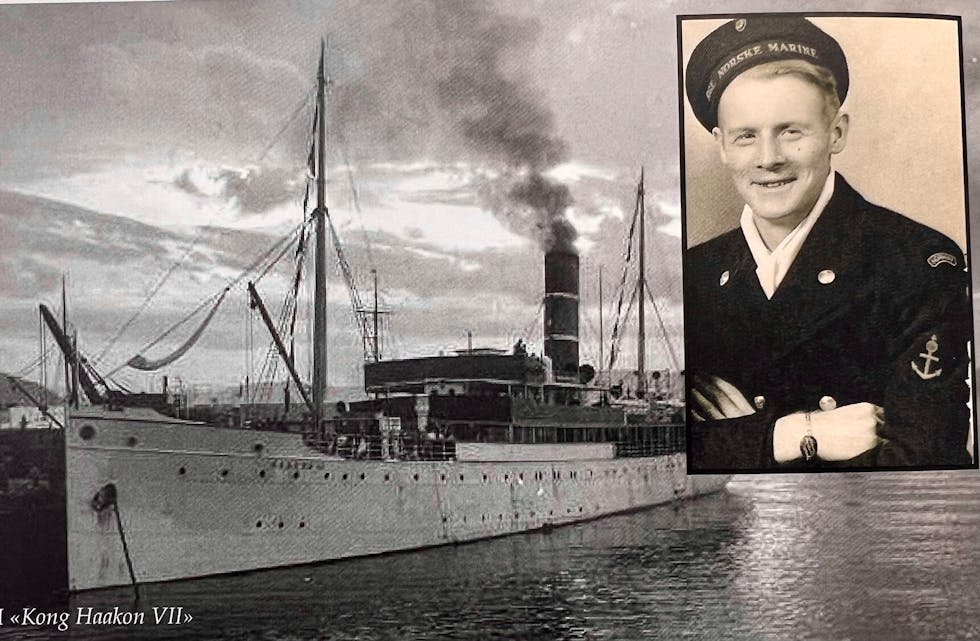 Berge Vik mønstra på KNM «Kong Haakon VII» i 1942 og var sjømann på havet under krigen.
Foto: Vindetreet