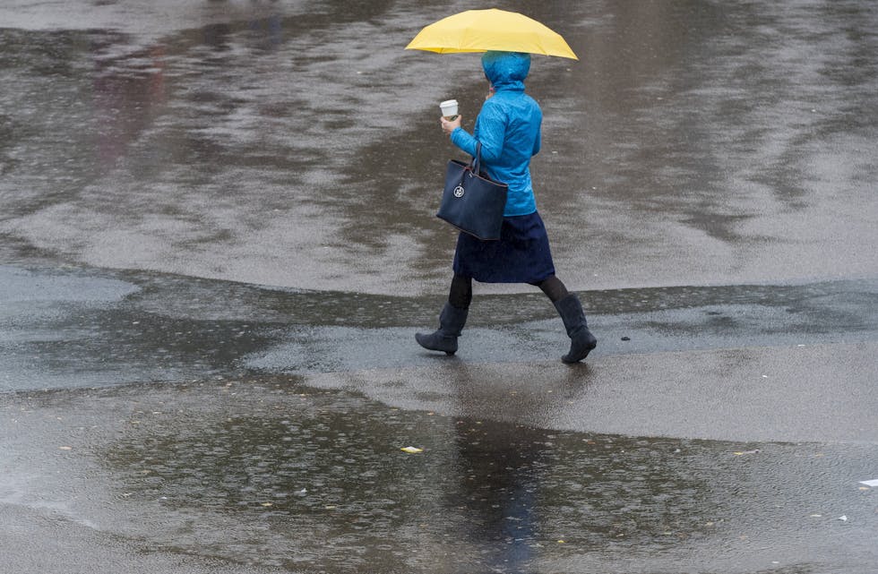 Det er venta mykje regn i Vestland det neste døgnet. Foto: Vidar Ruud / NTB / NPK