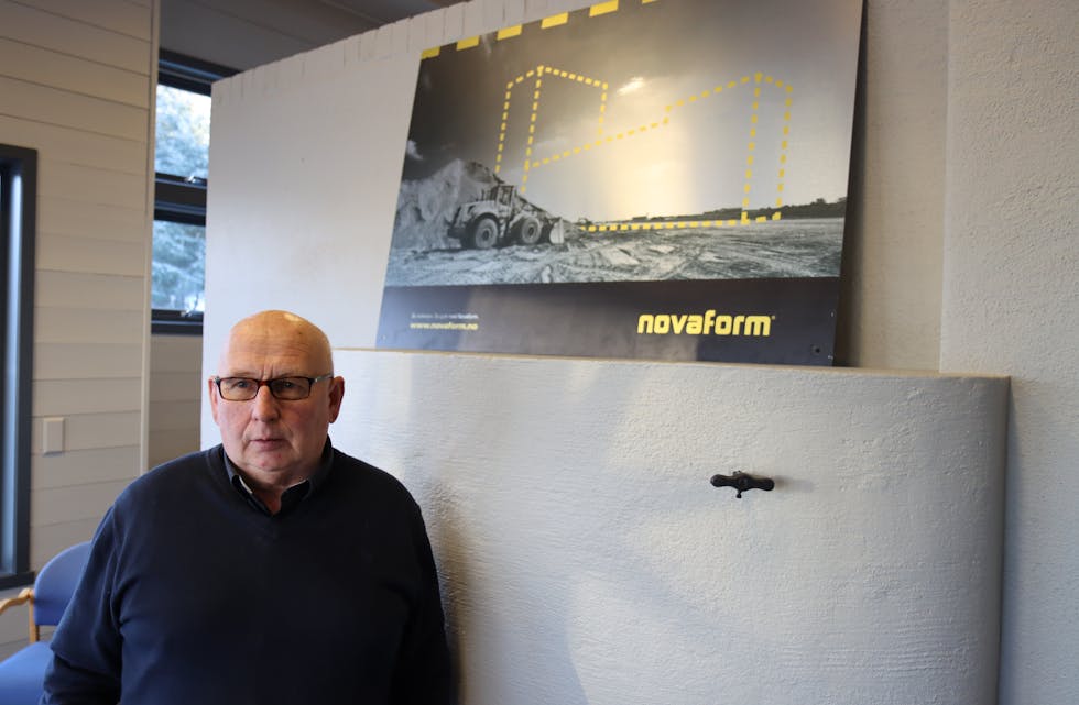 Asbjørn Opedal er den første daglege leiaren på det nye kontoret til Novaform i Etne. Foto: Svein-Erik Larsen