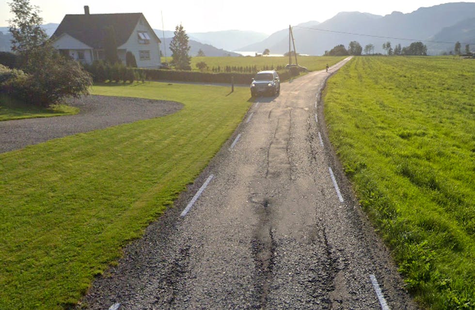 Stødlevegen i Etne får ny asfalt i år.
FOTO: GOOGLE STREET VIEW