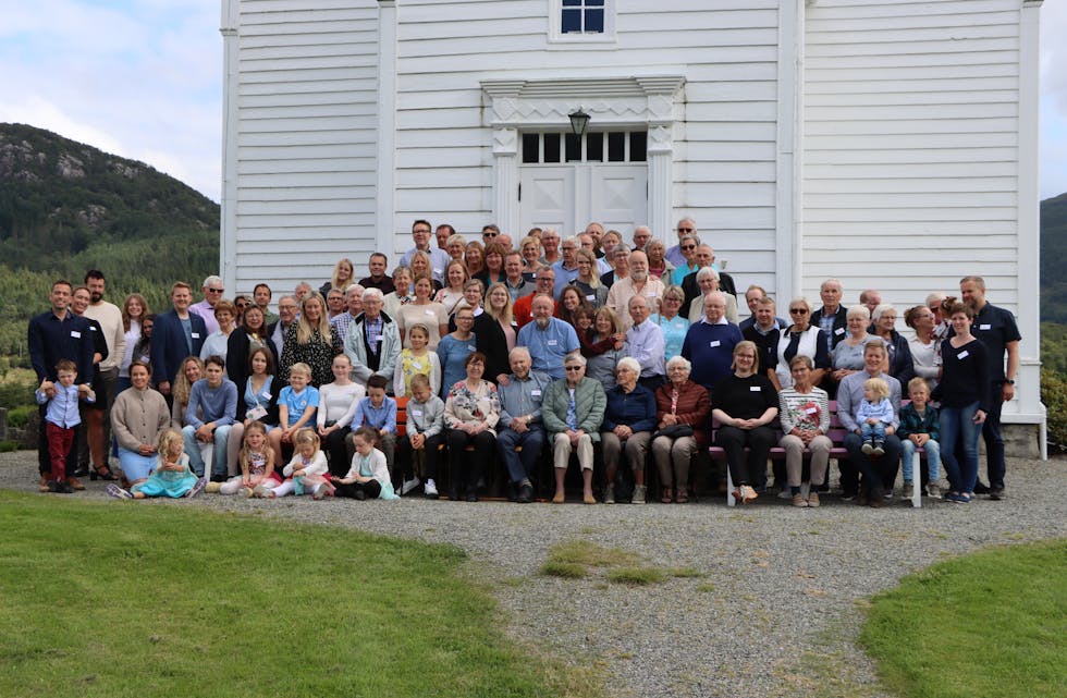 95 slektningar av Tørresdal-slekta var samla til slektsstemne i Vats.
Foto: Irene Mæland Haraldsen