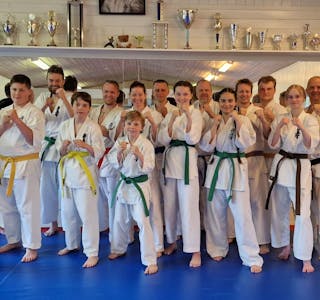 Etne Kyokushin karateklubb.
Foto: Irene Mæland Haraldsen