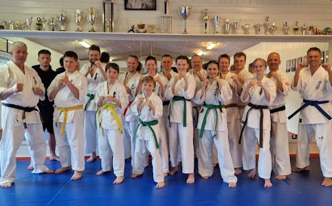 Etne Kyokushin karateklubb.
Foto: Irene Mæland Haraldsen