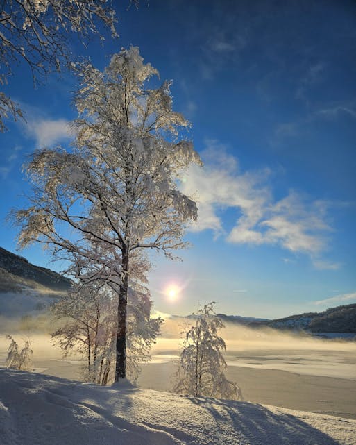 Vinter ved Stordalsvatnet.
FOTO: AUD IREN GRINDHEIM