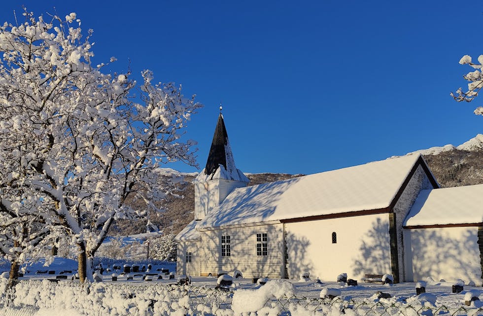 Stødle kyrkje. 
Foto: Reidun Sande