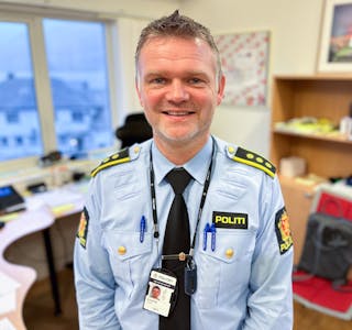 Politistasjonssjef Fredrik Alvestad ved Etne og Vindafjord politistasjon.
FOTO: TORSTEIN TYSVÆR NYMOEN