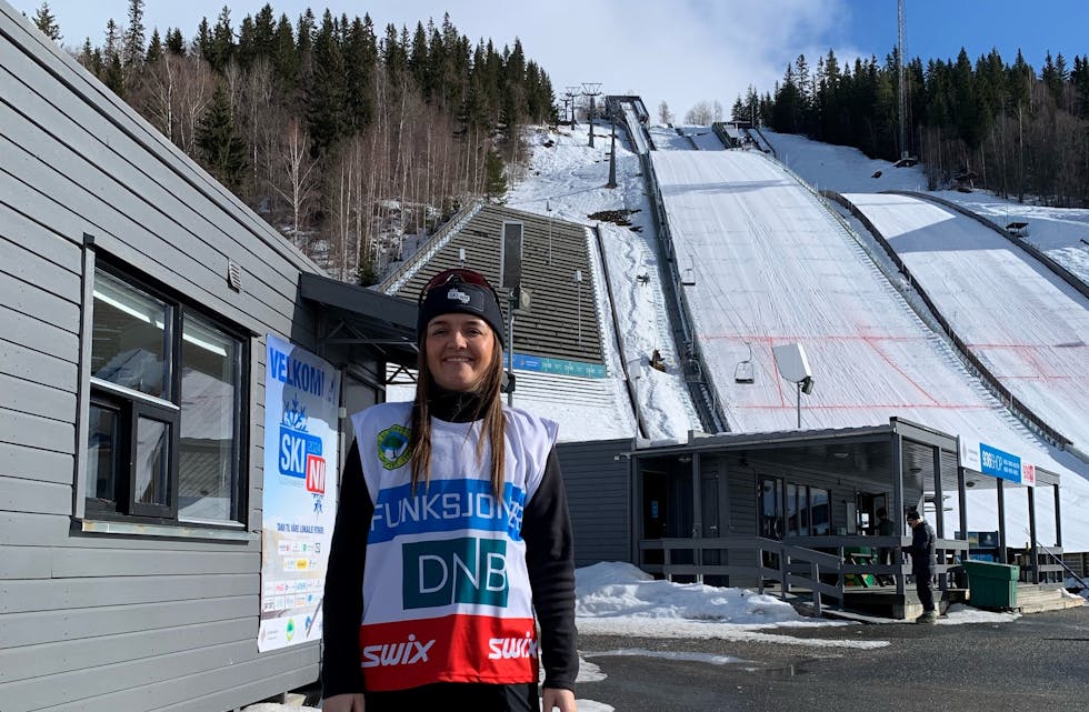 Jenny Grindheim frå Etne er med i staben som arrangerer ski-NM på Lillehammer. 
Foto: Olympiatoppen 