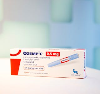 Ozempic, ein medisin som blir brukt mot overvekt og diabetes. Foto: Frederik Ringnes / NTB / NPK