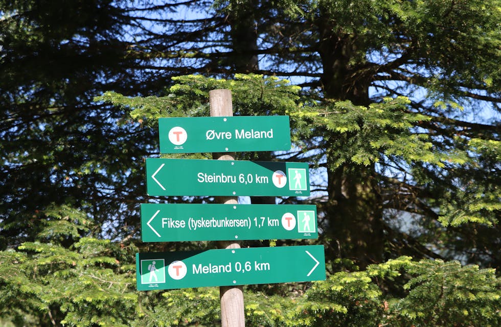 Postvegen er godt skilta.
Foto: Irene Mæland Haraldsen