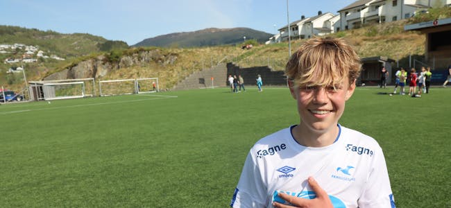 Sander Hauge Christiansen satsar for fullt i FK Haugesund. Foto: Svein-Erik Larsen